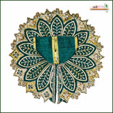 Blended Thread Moti Work Dark Green Laddu Gopal Poshak